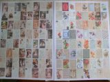 128枚＊ノーカットシール＊レター＊セピア　オリジナル