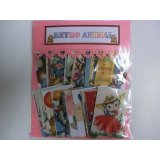 レトロアニマル柄シール50枚　オリジナル