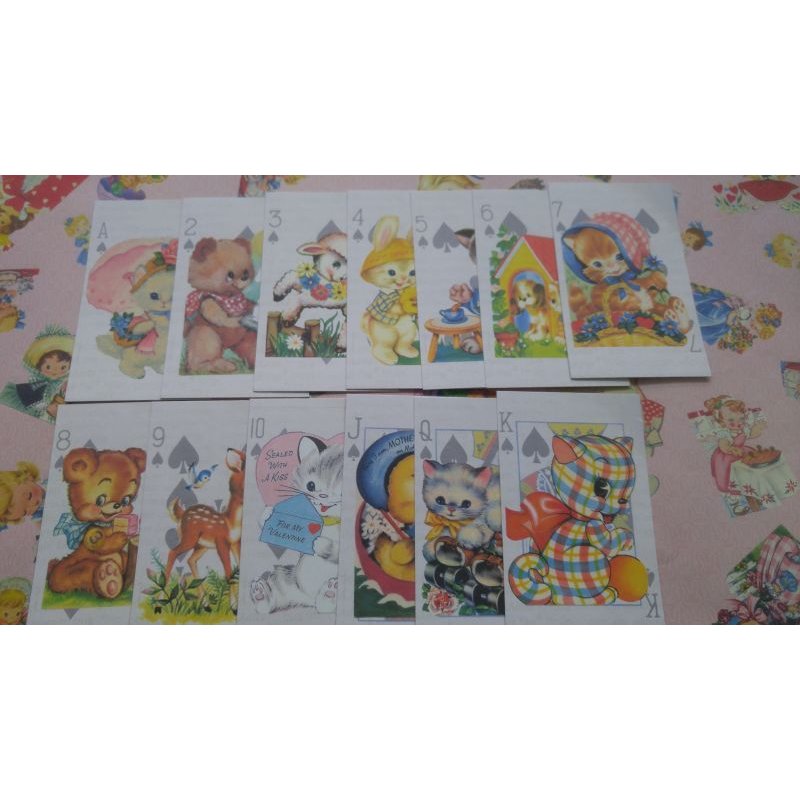 画像4: ★第２弾★　BOX入りメモ・トランプ＊レトロガール＆アニマル　５４枚入り♪　オリジナル