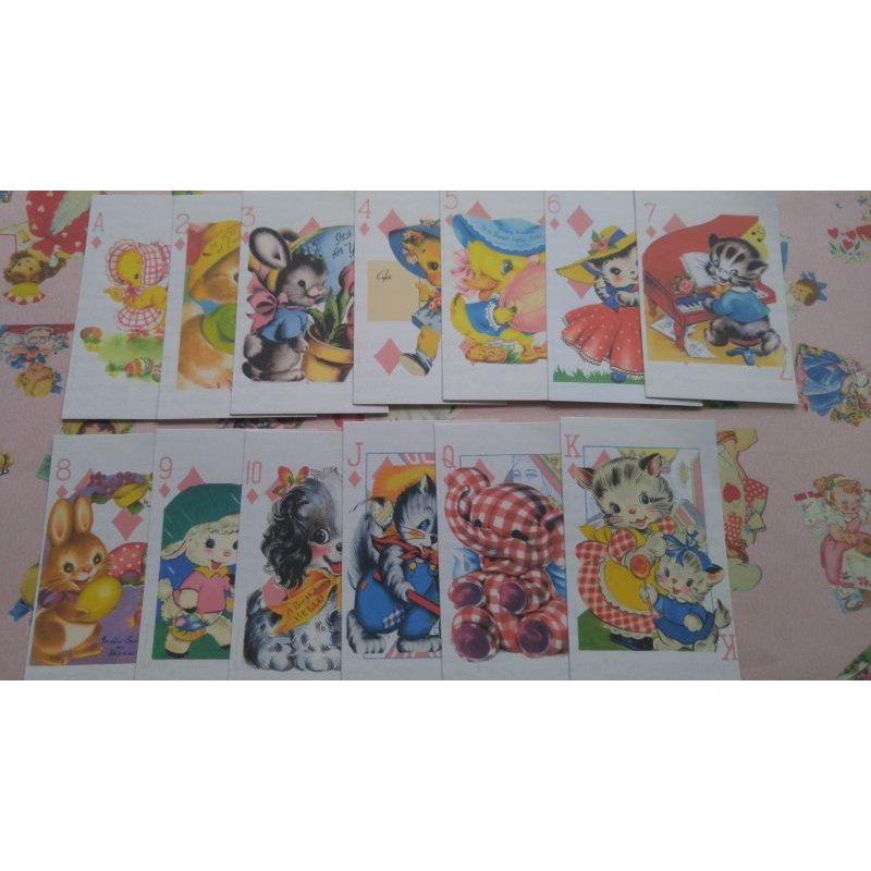 画像5: ★第２弾★　BOX入りメモ・トランプ＊レトロガール＆アニマル　５４枚入り♪　オリジナル