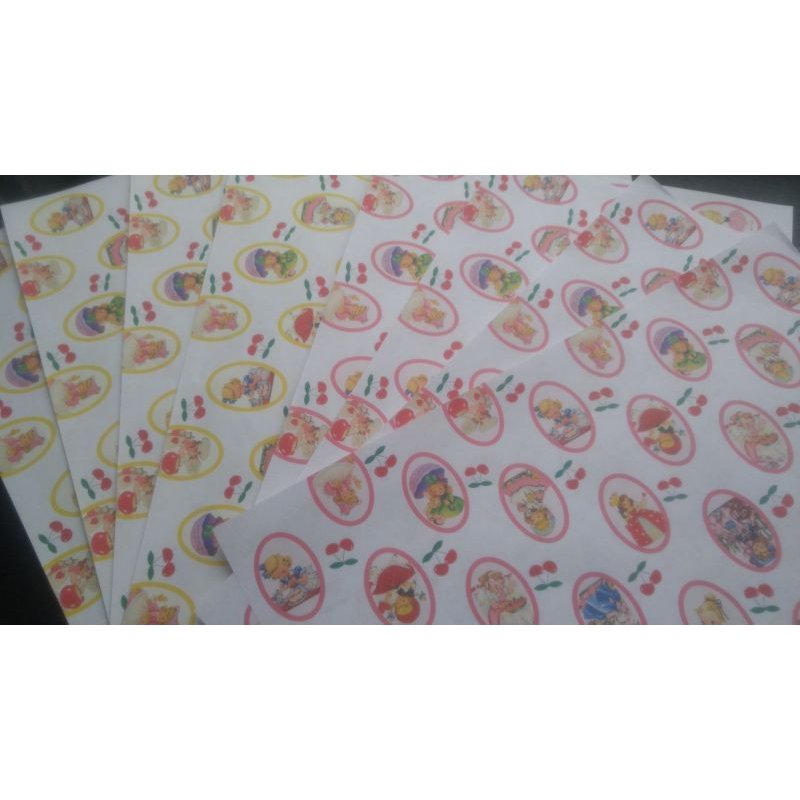 画像3: コラージュペーパー＊レトロガール＊　楕円　2色入り　オリジナル