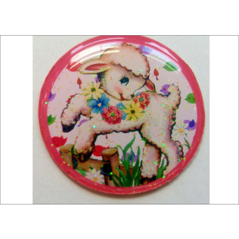 画像7: ラメ入り　ぷっくりシール♪　レトロアニマル(^_^)v　オリジナル