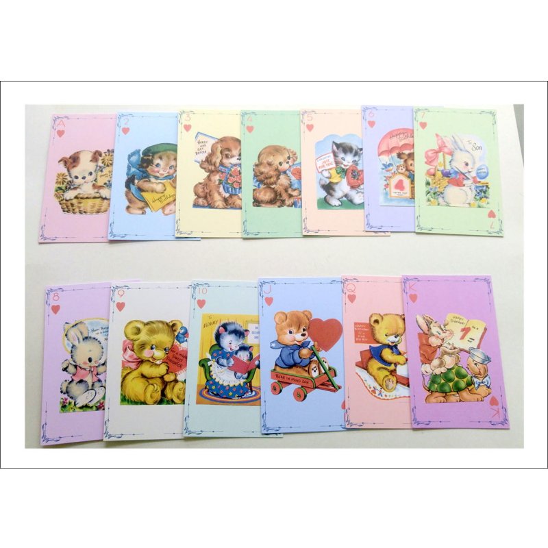 画像4: ★第５弾★　BOX入り　トランプメモ★　New　レトロアニマル　６０枚入り♪　オリジナル