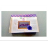 花と洋書　メモ帳♪　オリジナル