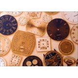 厚紙＊時計＊クロック＊＊台紙＊コラージュ　オリジナル