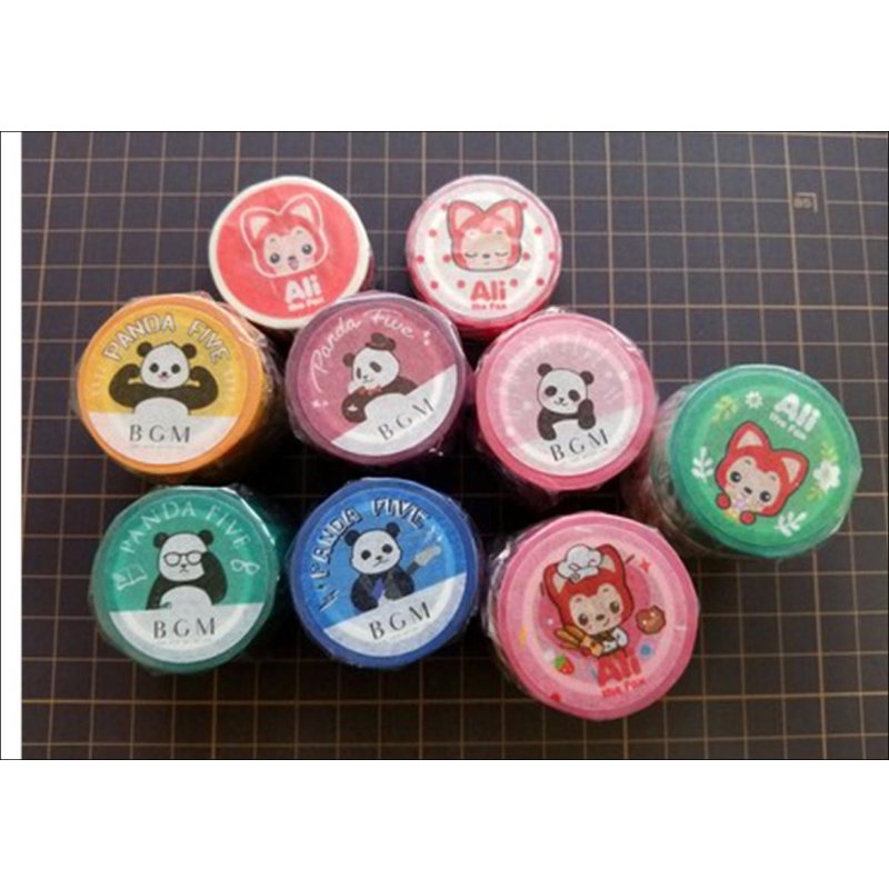 画像10: パンダ　レッド　BGM　マステ　♪　クリックポスト不可　