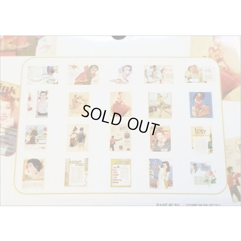 画像4: デコステッカー　ポスター　広告　和紙シール　４0枚入り♪