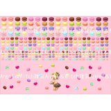 ぷりケツガール＊レトロ＊マカロン＊コラージュペーパー＊オリジナル
