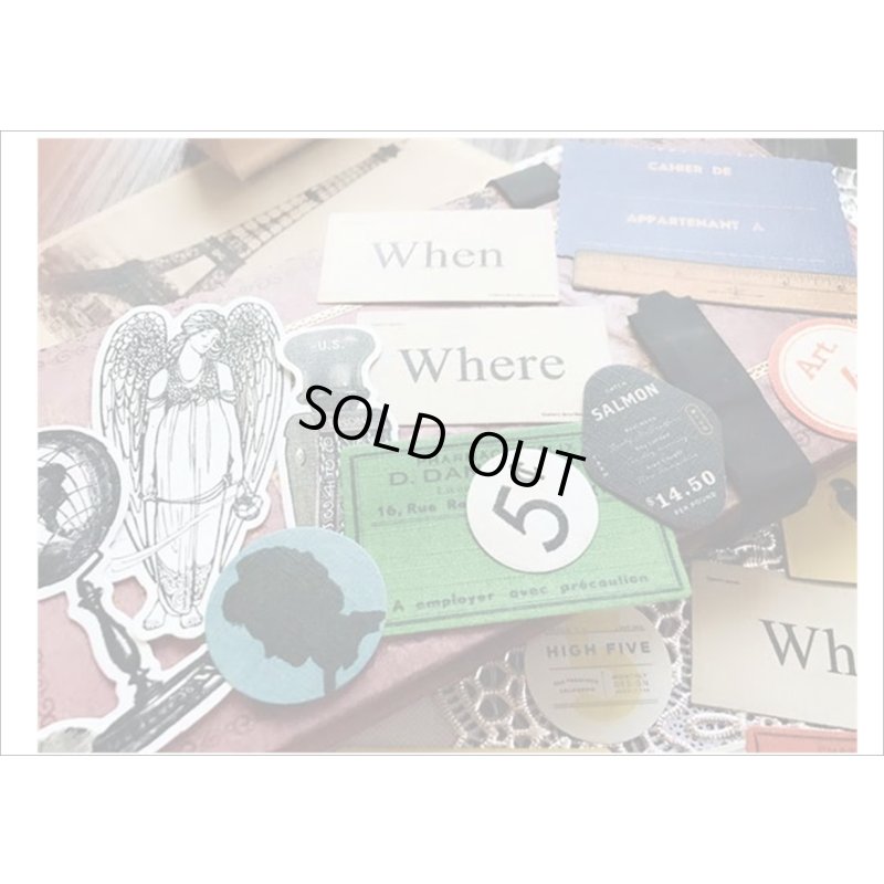 画像9: ◆窓付き（ダブルハート）封筒入りシールステッカーセット　B　◆　５２枚入り