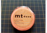 ボーダー＆サークル・オレンジ　ｍｔ　deco　新作マステ♪