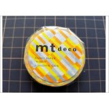ブロックストライプ・オレンジ　ｍｔ　deco　新作マステ♪