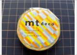 ブロックストライプ・オレンジ　ｍｔ　deco　新作マステ♪