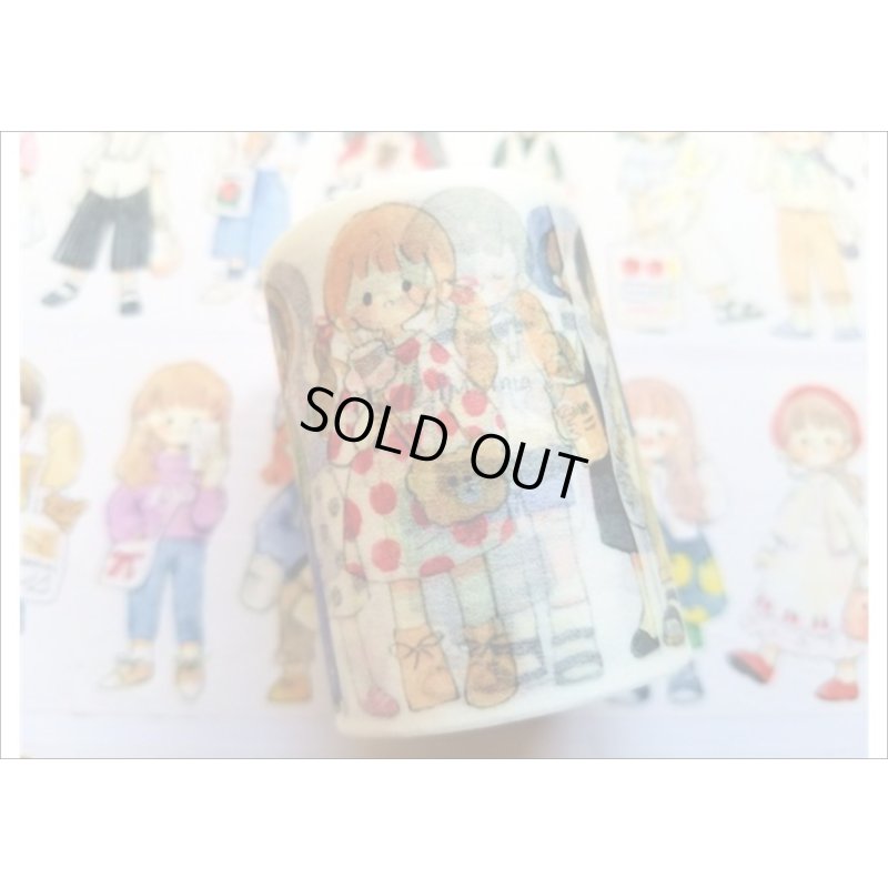 画像3: 【molinta】（モリンタ）マスキングテープ　女の子　幅広　　クリックポスト不可