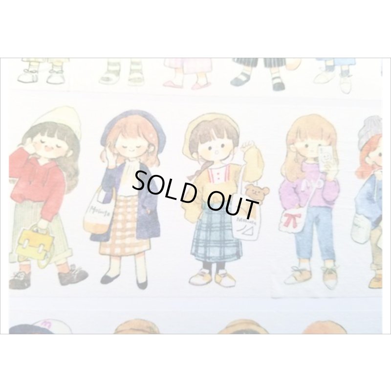 画像7: 【molinta】（モリンタ）マスキングテープ　女の子　幅広　　クリックポスト不可