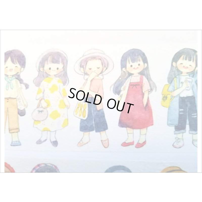 画像6: 【molinta】（モリンタ）マスキングテープ　女の子　幅広　　クリックポスト不可