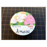 「ハス」　美MONDE（インド）マスキングテープ　金箔