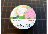 「ハス」　美MONDE（インド）マスキングテープ　金箔