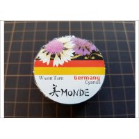 「ヤグルマギク」　美MONDE（ドイツ）マスキングテープ　金箔