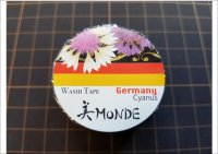 「ヤグルマギク」　美MONDE（ドイツ）マスキングテープ　金箔