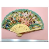 ★在庫一掃　処分品★　アリス柄　扇子　ブルー♪