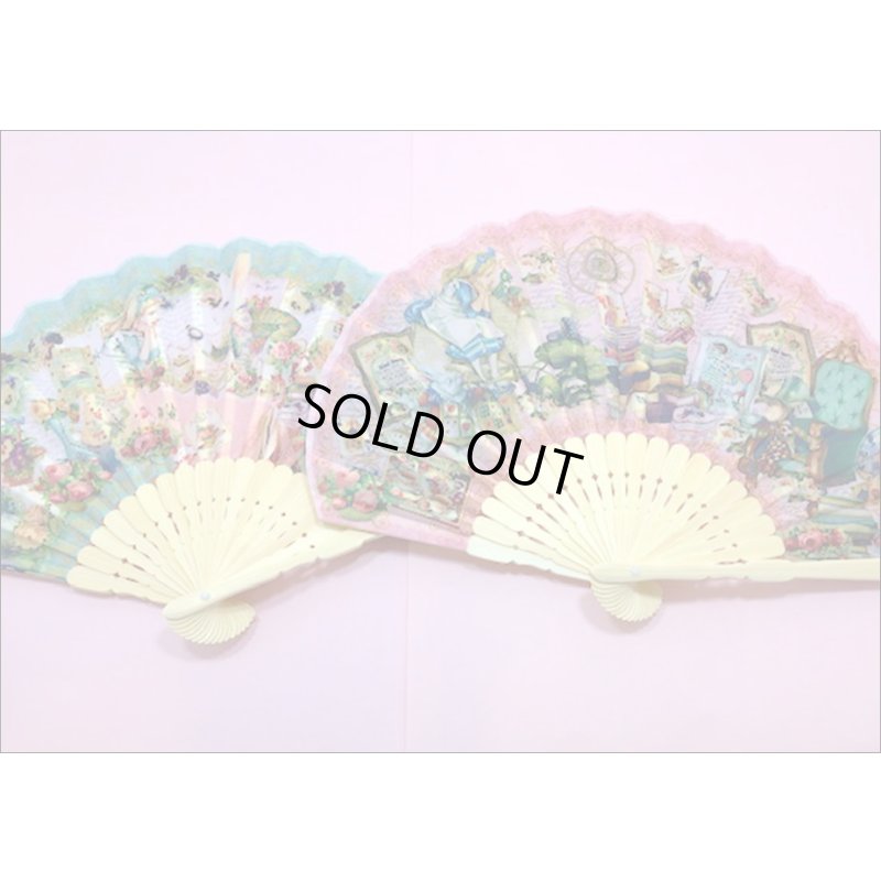 画像7: ★在庫一掃　処分品★　アリス柄　扇子　ピンク♪