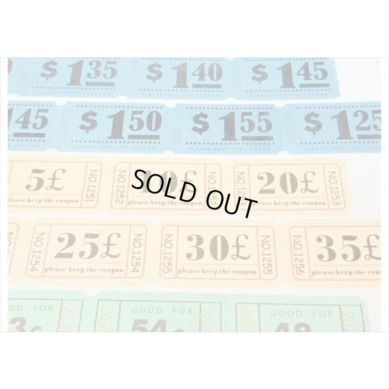 画像4: チケットシリーズ　イエロー　Ł　＊海外マステ　クリックポスト不可