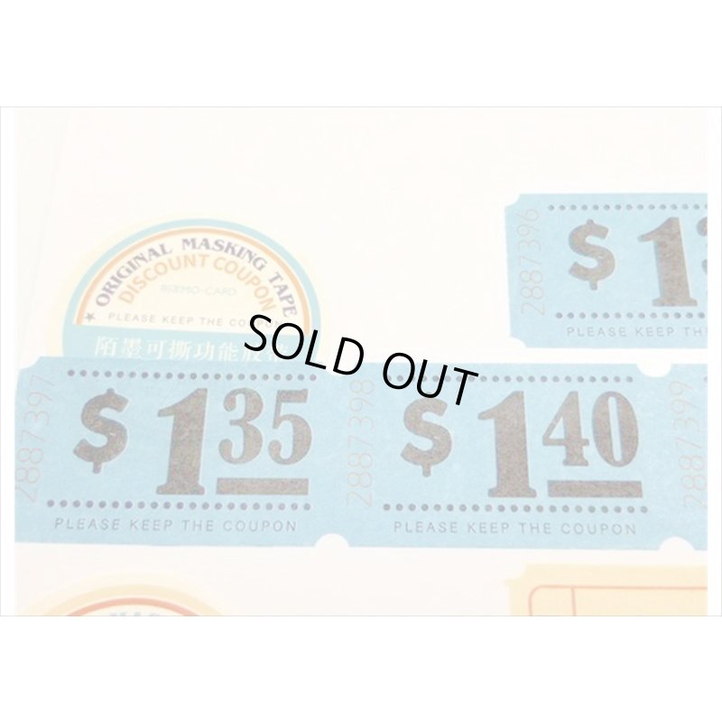 画像4: チケットシリーズ　ブルー　＄　＊海外マステ　クリックポスト不可