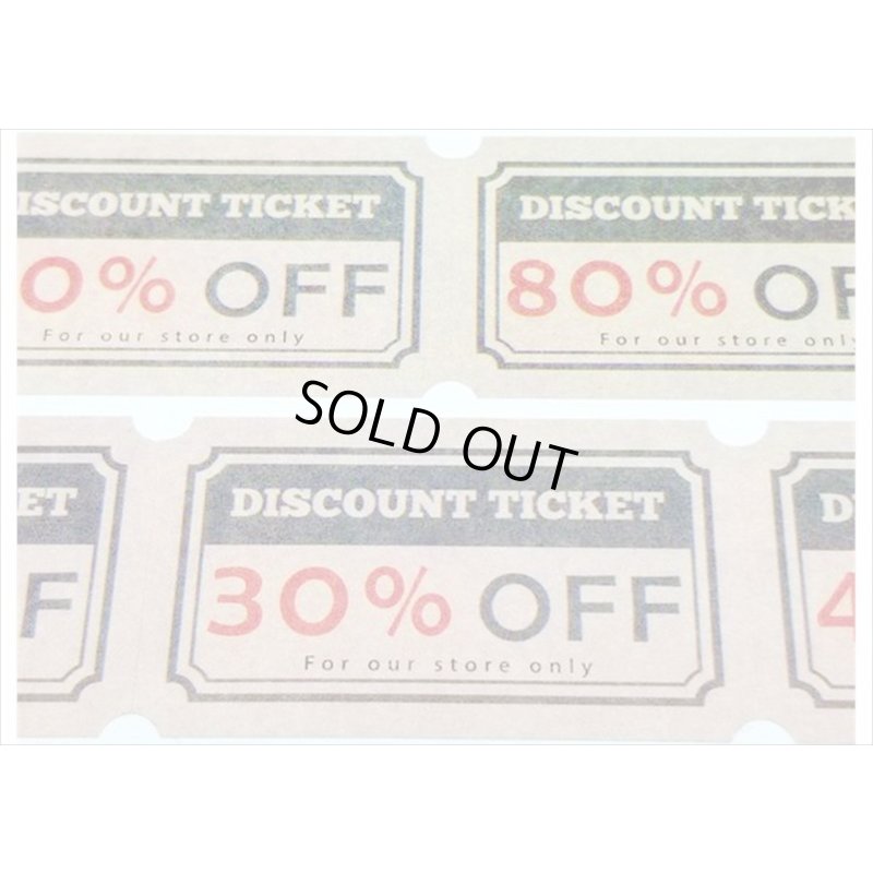 画像3: チケットシリーズ　割引チケット　＊海外マステ　クリックポスト不可