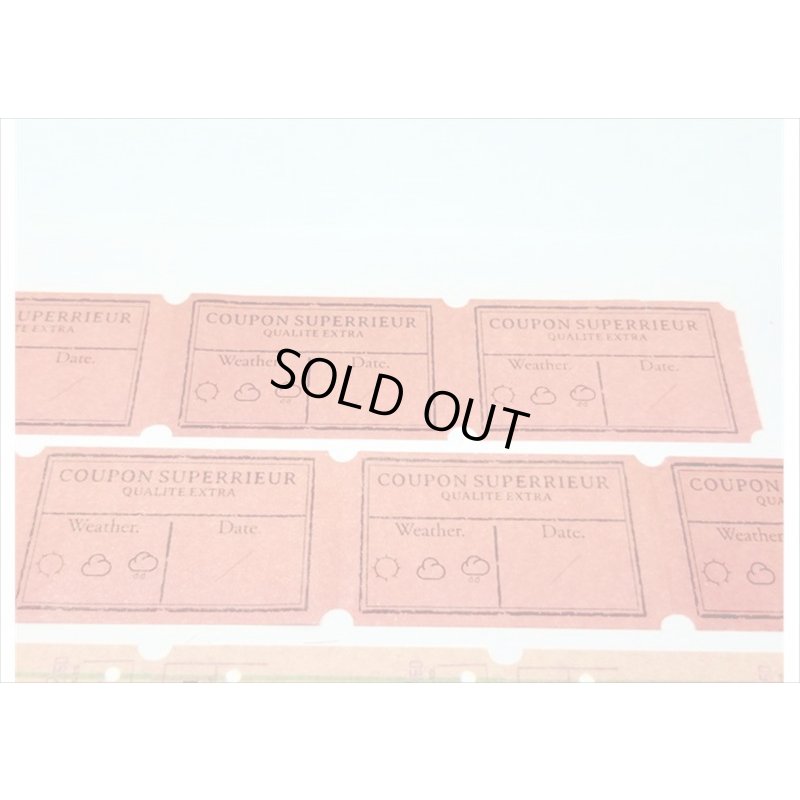 画像4: チケットシリーズ　ウェザー　クーポンチケット　＊海外マステ　クリックポスト不可