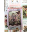 画像1: 切手型💓花の妖精🌸ミシン目入り*海外マステ (1)