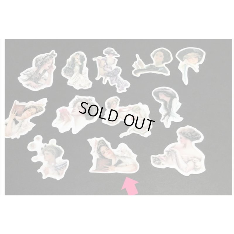 画像7: 貴婦人＊人物＊シール＊柄違い57枚＊海外製