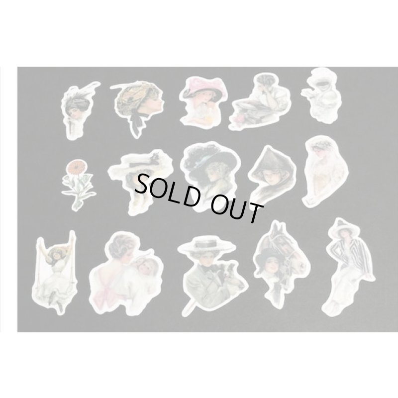 画像5: 貴婦人＊人物＊シール＊柄違い57枚＊海外製