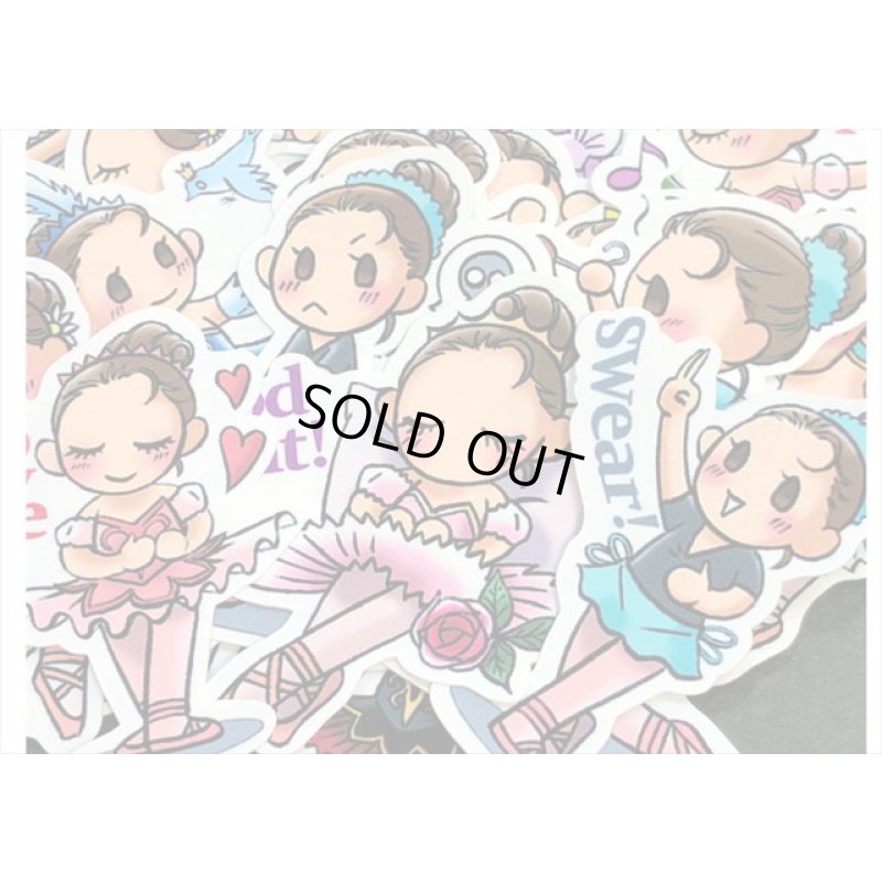 画像3: バレリーナ＊女の子＊シール＊40枚＊海外製