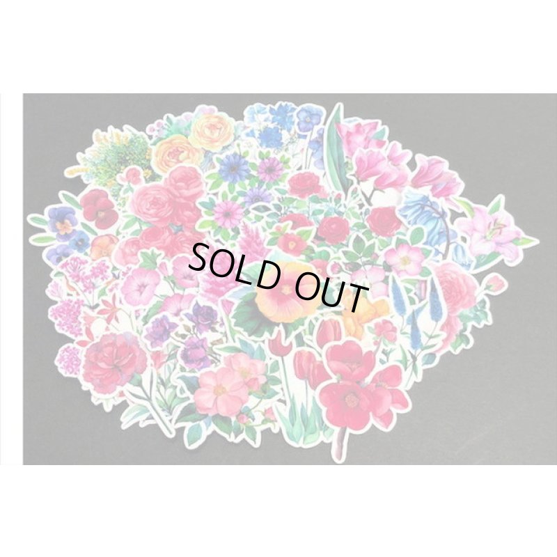 画像5: 花＊ハイビスカス🌺バラ🌹フラワー＊シール＊28枚＊海外製