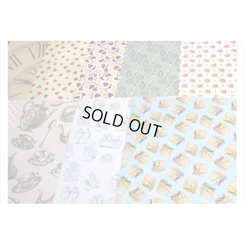 画像5: アリス＊パターンペーパー＊柄違い＊24枚＊海外製