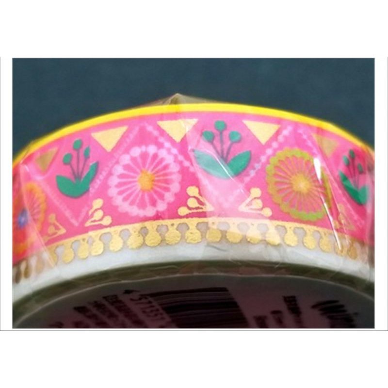 画像1: Blossom　Pink ★民族衣装柄マスキングテープ★　ワールドクラフト