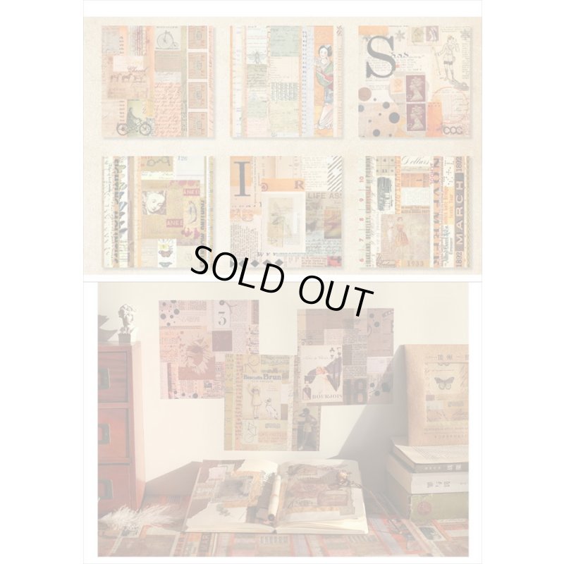 画像6: クラフト封筒入り＊シールシート＊過去の日々＊12枚＊海外製