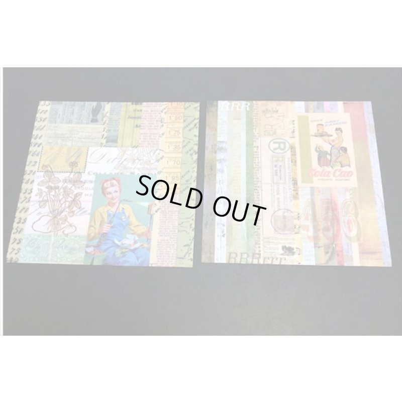 画像3: クラフト封筒入り＊シールシート＊モダン＊12枚＊海外製