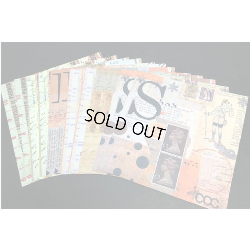 画像5: クラフト封筒入り＊シールシート＊過去の日々＊12枚＊海外製