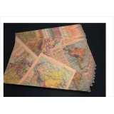世界地図＊コラージュペーパー＊クラフト（厚）＊オリジナル