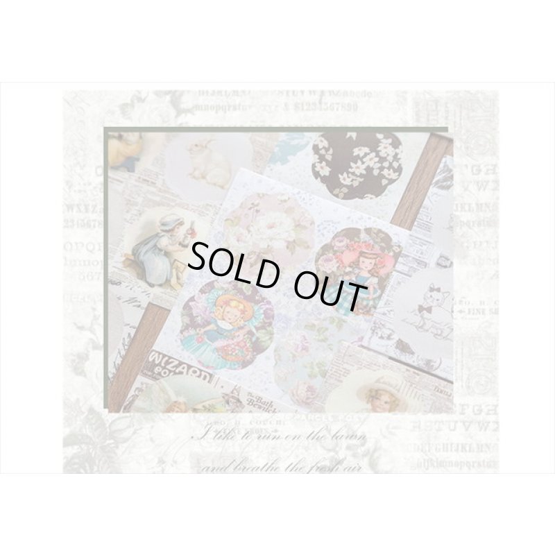 画像4: 花型シール＊フラワーガール＊24枚＊海外製