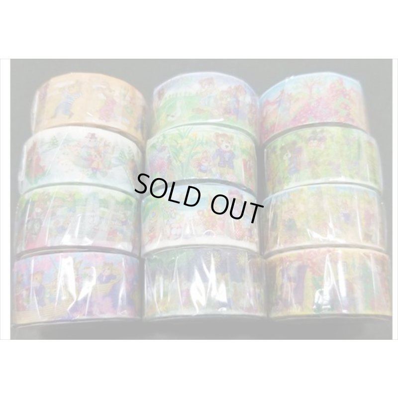 画像8: 「２月　シャモニーで雪あそび」　くまの家族の一年　彩宴　マスキングテープ　