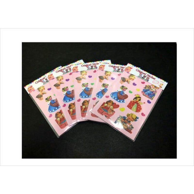 画像6: オリジナル💓レトロガール＊光沢＊ダイカットシールシート