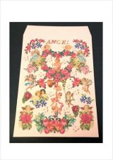 ピンク💓A4サイズが入る封筒＊Angelとバラ🌹オリジナル