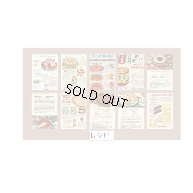 画像6: はがきサイズ＊ペーパーセット＊レシピ＊50枚＊海外製