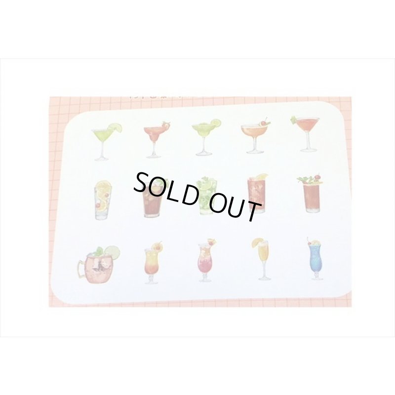 画像4: 透明フレークシール＊オレンジ＊ドリンク＊45枚＊海外製