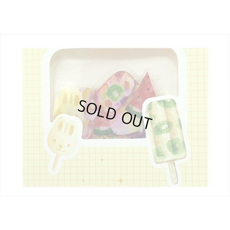 画像5: 透明フレークシール＊レモン＊アイスキャンディ＊45枚＊海外製