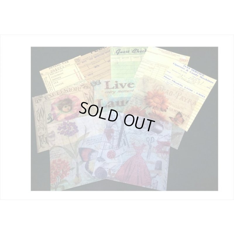 画像4: トレペもシールも♪一頁＊クラフト封筒入り＊55点❕＊ペーパーセット＊海外製