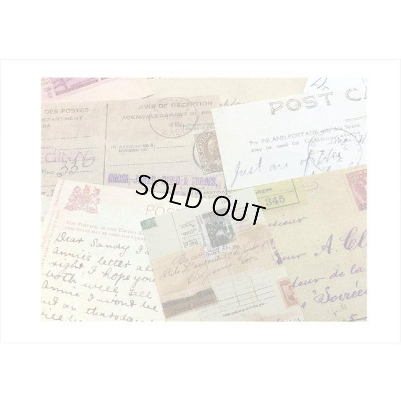 画像3: 持ち手付き♪ポストカード＊トレペと布風＊ペーパーセット＊60枚＊海外製