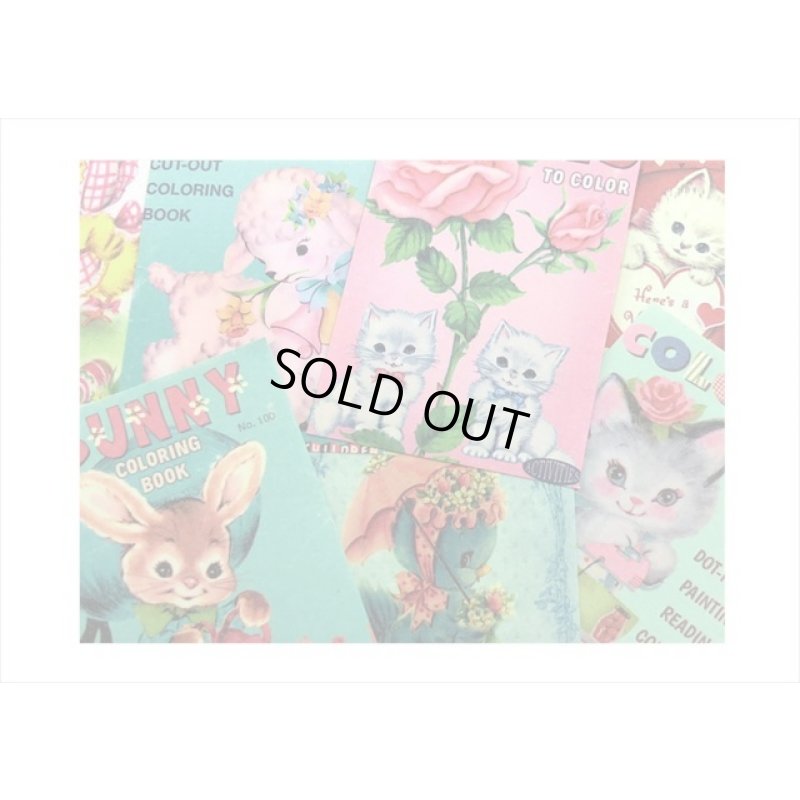 画像3: ミニペーパーセット＊レトロアニマル＆ガール＊柄違い100枚＊ 海外製